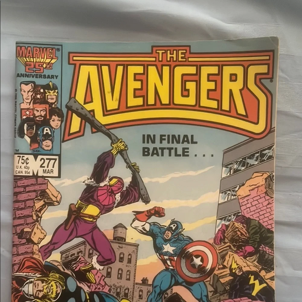 Marvel The Avengers Comic - Red, Blue, Yellow Cover